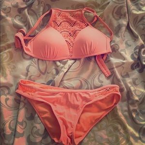 TiniBikini peach bathing suit set